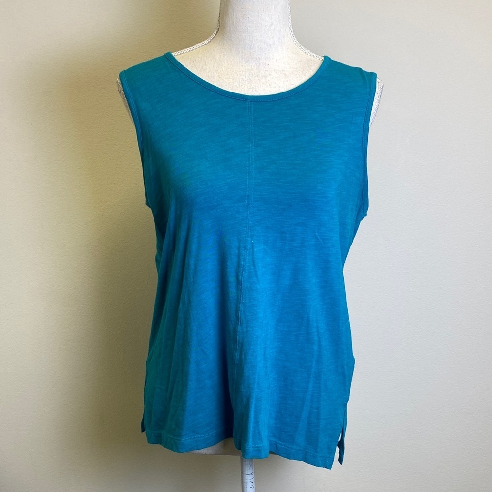 Max Studio Teal Sleeveless Top